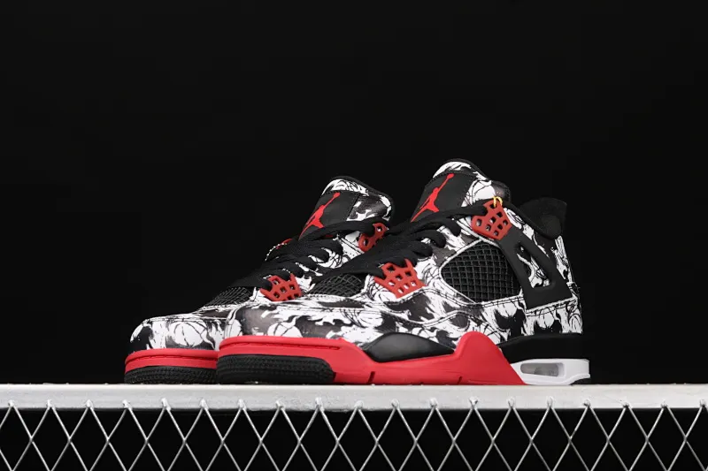All categories Air Jordan Jordan series basketball shoes Air Jordan 4 G version Air Jordan 4 Tattoo AJ4 Joe 4 Tattoo Graffiti BQ0897-006